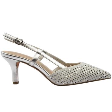 MARCO TOZZI 29667 SLING BACK SHOE - SILVER