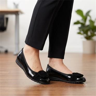 GABOR 301201 POMP SHOE - BLACK PATENT