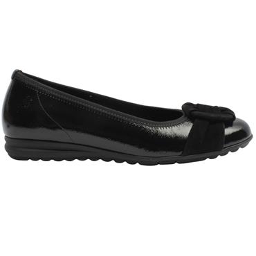 GABOR 301201 POMP SHOE - BLACK PATENT