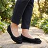 GABOR 301201 POMP SHOE - BLACK SUEDE
