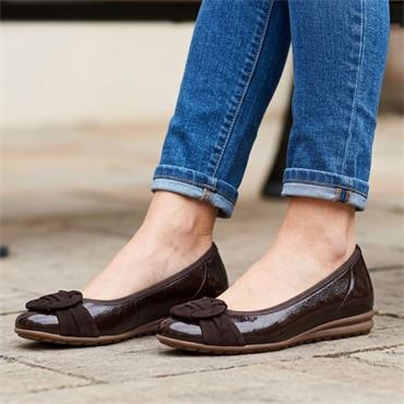 GABOR 301201 POMP SHOE - BROWN