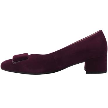 GABOR 301502 LOW HEEL SHOE - BERRY