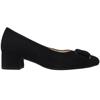 GABOR 301502 LOW HEEL SHOE - BLACK SUEDE