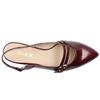 GABOR 301702 LOW HEEL SLING BACK - WINE