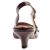 GABOR 301702 LOW HEEL SLING BACK - WINE