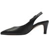 GABOR 301801 SLING BACK SHOE - BLACK LEATHER