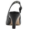 GABOR 301801 SLING BACK SHOE - BLACK LEATHER