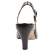 GABOR 301801 SLING BACK SHOE - BROWN PATENT