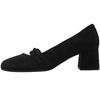 GABOR 302202 BLOCK HEEL SHOE - BLACK SUEDE
