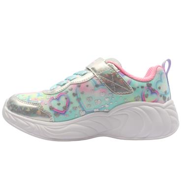 SKECHERS 303063L TRAINER - SILVER MULTI