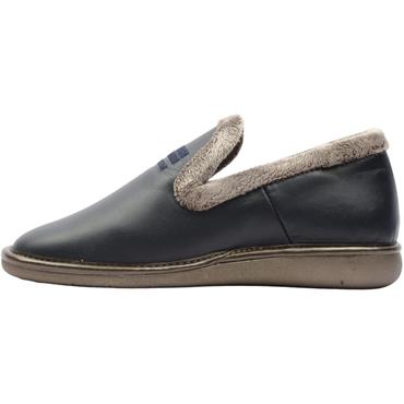 NORDIKA 305LEATHER SLIPPER - NAVY BRONZE