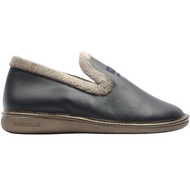 NORDIKA 305LEATHER SLIPPER - NAVY BRONZE