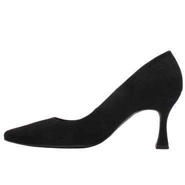PAUL GREEN 3859 COURT SHOE - BLACK SUEDE
