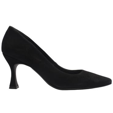 PAUL GREEN 3859 COURT SHOE - BLACK SUEDE