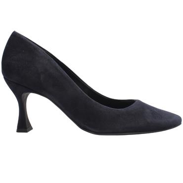PAUL GREEN 3859 COURT SHOE - NAVY SUEDE NUBUCK