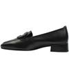 GABOR 400201 SLIP ON SHOE - BLACK LEATHER