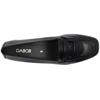 GABOR 400201 SLIP ON SHOE - BLACK LEATHER