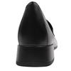 GABOR 400201 SLIP ON SHOE - BLACK LEATHER