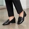 GABOR 400201 SLIP ON SHOE - BLACK LEATHER