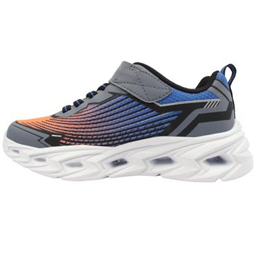 SKECHERS 400590L TRAINER - BLUE ORANGE