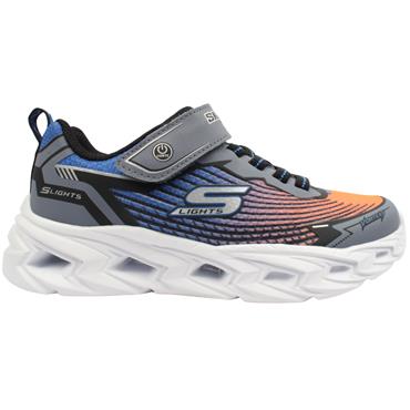 SKECHERS 400590L TRAINER - BLUE ORANGE