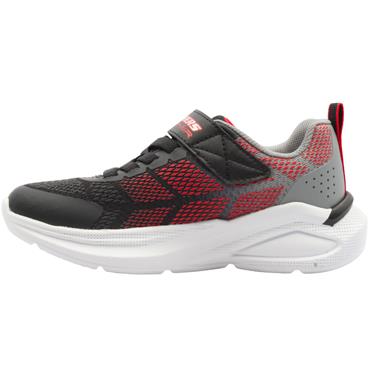 SKECHERS 404110L TRAINER - BLACK/RED