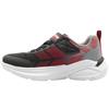 SKECHERS 404110L TRAINER - BLACK/RED