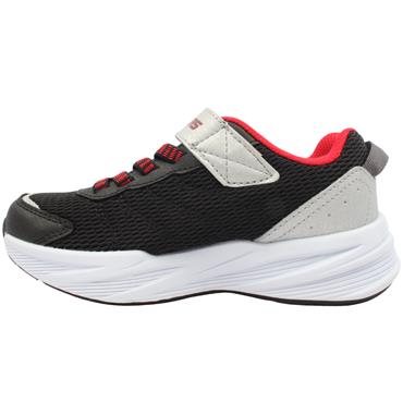 SKECHERS 404115L TRAINER - BLACK SILVER