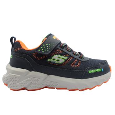 SKECHERS 406334L TRAINER - NAVY ORANGE