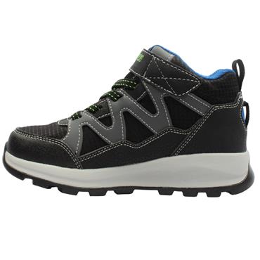 SKECHERS 406377L TRAINER BOOT - BLACK BLUE