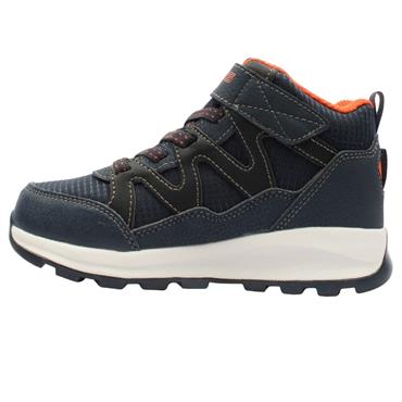SKECHERS 406377L TRAINER BOOT - NAVY ORANGE