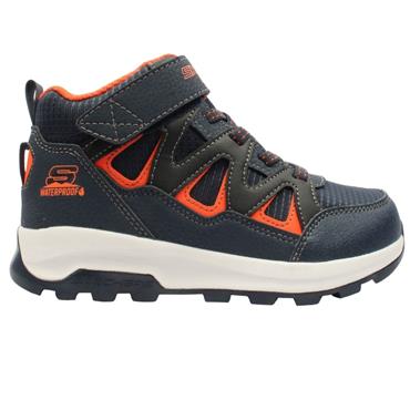 SKECHERS 406377L TRAINER BOOT - NAVY ORANGE