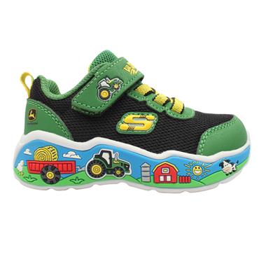 SKECHERS 407065N TRAINER - GREEN COMBI