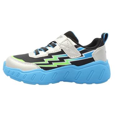 SKECHERS 407632NC TRAINER - BLACK SILVER