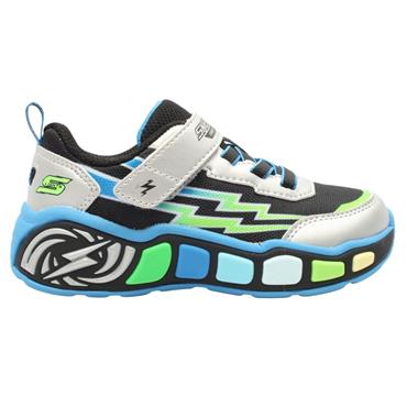 SKECHERS 407632NC TRAINER - BLACK SILVER