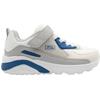 SKECHERS 417132L TRAINER - WHITE BLUE