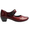 RIEKER LADIES 41756 STRAP SHOE - RED