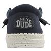 HEY DUDE 41898 WALLY STRETCH SOX SHOE - NAVY