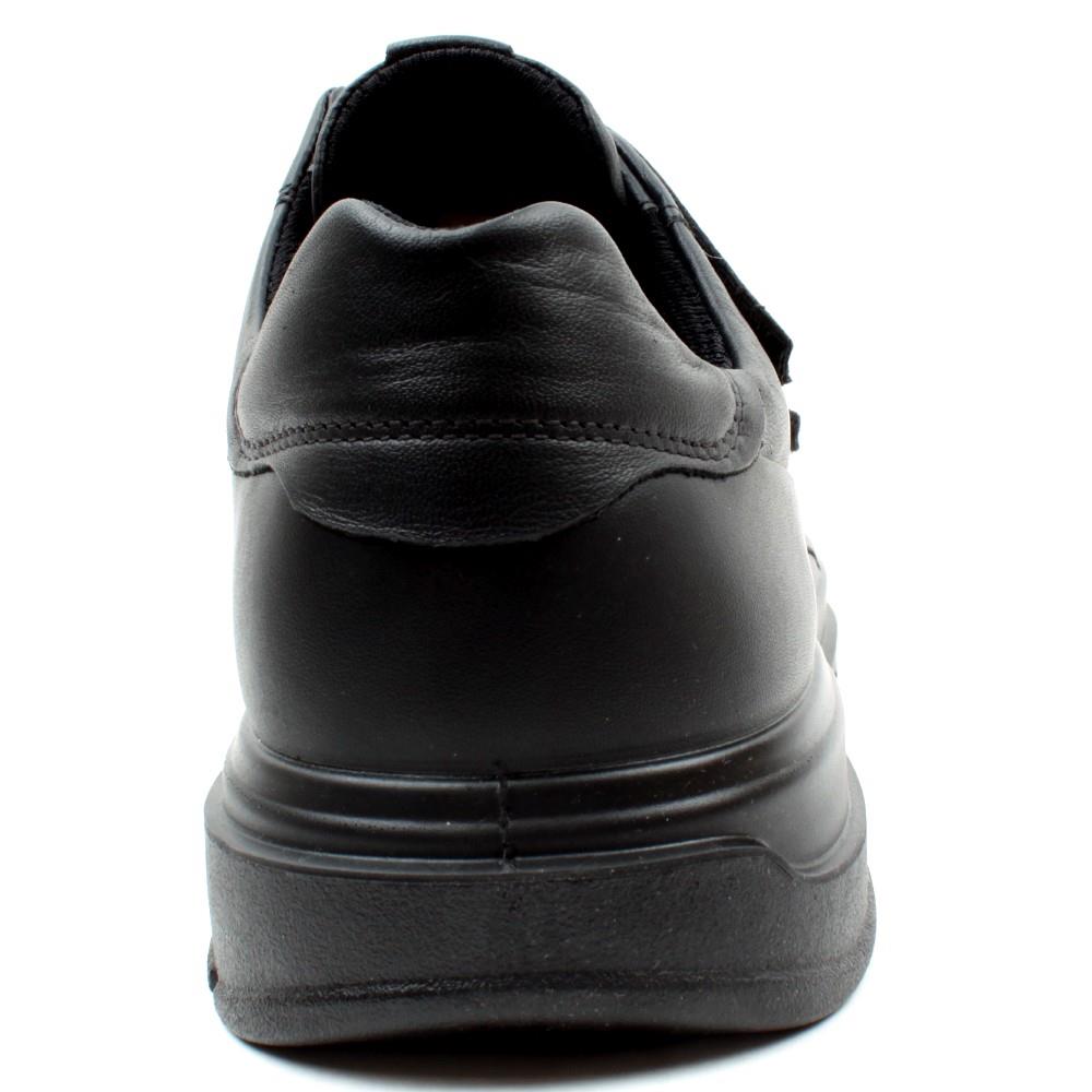 ECCO MENS VELCRO SHOE 420494 Black Cordners Shoes