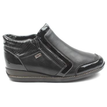 RIEKER ZIP 44278  BOOT - Black