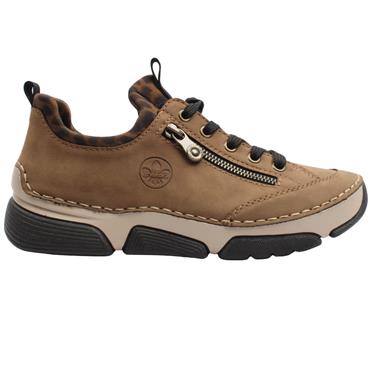 RIEKER 45973 LACED SHOE - TAUPE