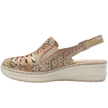 RIEKER 48763 SHOE - BEIGE MULTI