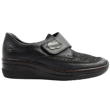 RIEKER 487C0 SHOE - NAVY BLACK