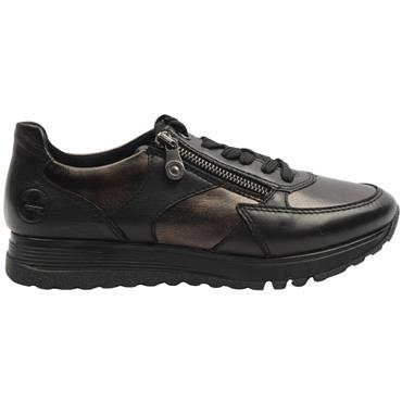 RIEKER 49010 SHOE - BLACK BLACK