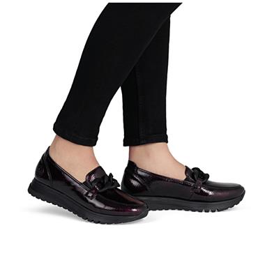 RIEKER 49051 SHOE - BURGUNDY PATENT