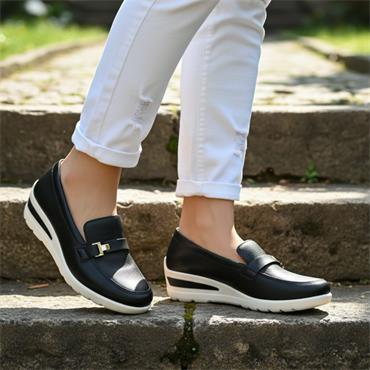 ARA SLIP ON SHOE 50630 - NAVY