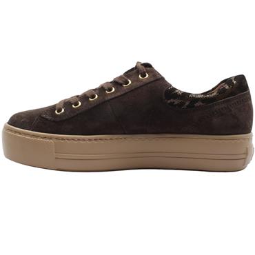 PAUL GREEN 5567 LACED SHOE - BROWN