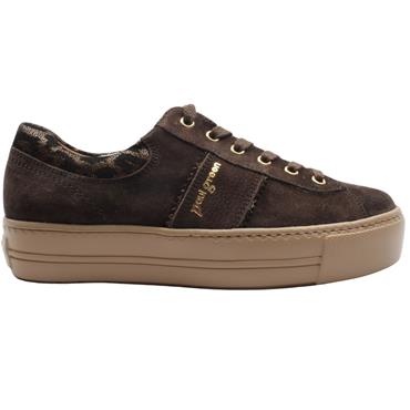 PAUL GREEN 5567 LACED SHOE - BROWN