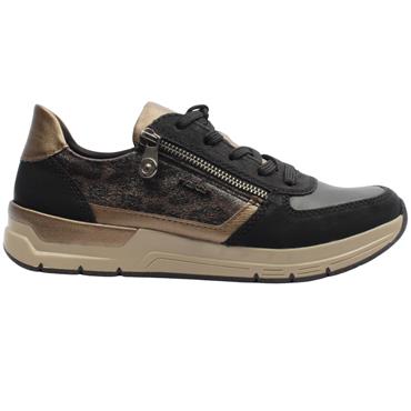 RIEKER 58902 SHOE - BLACK BRONZE