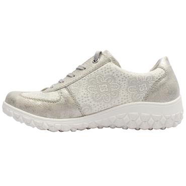 RIEKER 59501 SHOE - WHITE SILVER